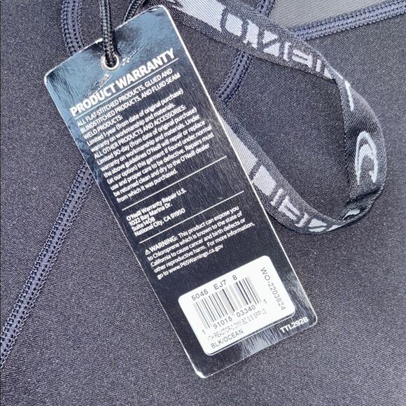 Kids Size 8 O'Neill Black/Blue Rash Guard - Picture 6 of 7